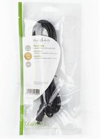 Nedis USB-Kabel - USB 2.0 - USB-A Male - Mini 4-Pin Male - 480 Mbps - Vernikkeld - 2.00 m - Rond - PVC - Zwart - Polybag - afbeelding 2