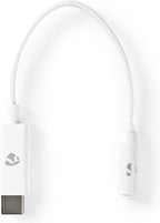 Nedis USB-C Adapter - USB 3.1 - USB-C Male - 3,5 mm Female - 0.15 m - Rond - Vernikkeld - PVC - Wit - Doos - afbeelding 6