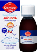 Dampo Kids Kindersiroop Alle hoest + Vrije luchtwegen - Voor droge, vastzittende hoest en keelpijn - Suikervrij - Medisch hulpmiddel - 120 ml - afbeelding 1