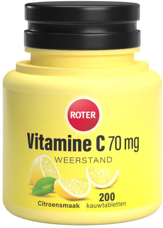 Roter Vitamine C 70 mg Citroen - 3 x 200 kauwtabletten - Voordeelverpakking - afbeelding 1