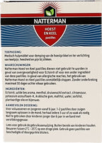 Natterman Hoest en Keel pastilles - Dempt de hoestprikkel - Verlicht keelpijn, heesheid en pijn bij slikken - Suikervrij - Anti-hoestmiddel - Medisch hulpmiddel - Vanaf 6 jaar - 20 pastilles - afbeelding 4
