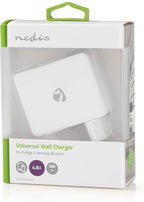 Nedis Oplader - 24 W - 4x 2.4 A - Outputs: 4 - 4x USB-A - Geen Kabel Inbegrepen - Single Voltage Output - Wit - afbeelding 10