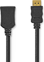 Nedis High Speed ​​HDMI-Kabel met Ethernet - HDMI Connector - HDMI Output - 4K@30Hz - 10.2 Gbps - 5.00 m - Rond - PVC - Zwart - Label - afbeelding 2