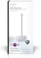 Nedis USB Multi-Port Adapter - USB 3.2 Gen 1 - USB-C Male - HDMI Output / USB-A Female / USB-C Female - 5 Gbps - 0.20 m - Rond - Verguld - Gevlochten / Nylon - Zilver - Cover Window Box - afbeelding 10