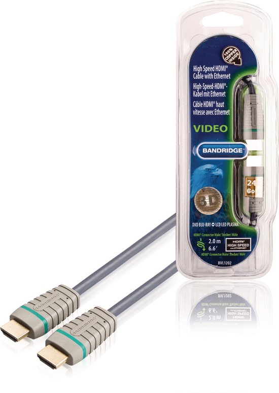Bandridge BVL1202 audio-/videokabel - afbeelding 1