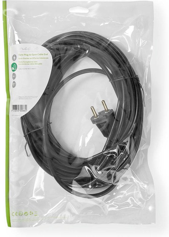 Nedis Stroomkabel voor Stofzuiger - m - Type-F (CEE 7/7) - 250 V AC - 16 A - Zwart - PVC - afbeelding 7