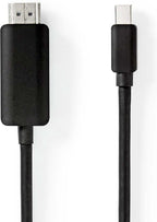 Nedis Mini DisplayPort-Kabel - DisplayPort 1.4 - Mini-DisplayPort Male - HDMI Connector - 48 Gbps - Vernikkeld - 2.00 m - Rond - PVC - Zwart - Envelop - afbeelding 4