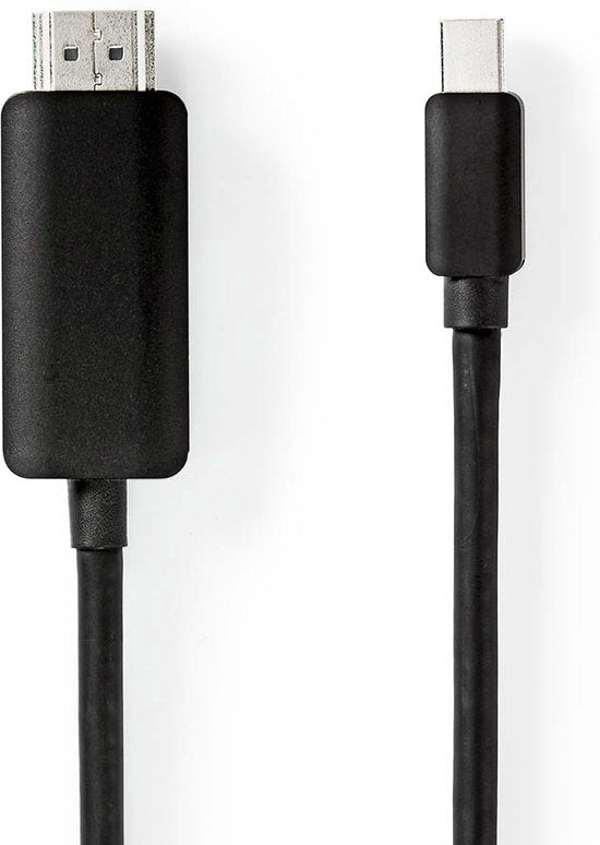 Nedis Mini DisplayPort-Kabel - DisplayPort 1.4 - Mini-DisplayPort Male - HDMI Connector - 48 Gbps - Vernikkeld - 2.00 m - Rond - PVC - Zwart - Envelop - afbeelding 4