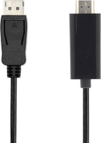 Nedis DisplayPort-Kabel - DisplayPort Male - HDMI Connector - 4K@30Hz - Vernikkeld - 2.00 m - Rond - PVC - Zwart - Label - afbeelding 2