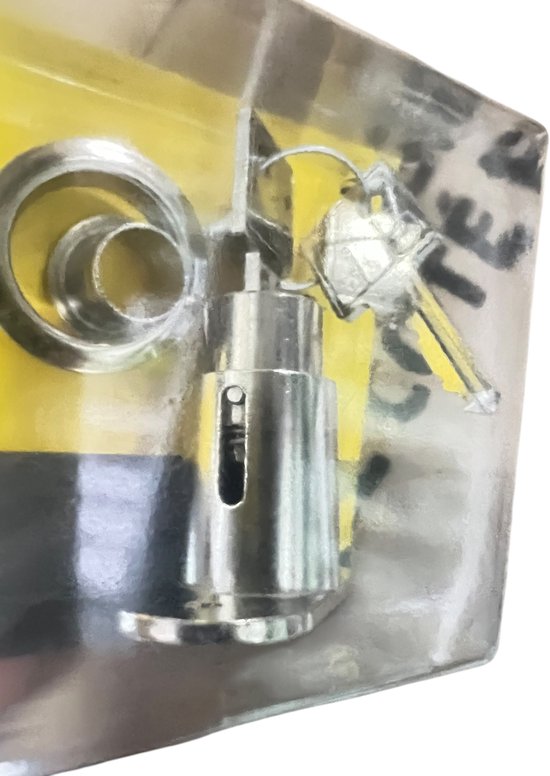 Oplegcilinderslot schuifdeur 25mm Mack incl 2 x sleutel en Bevestigingsmateriaal - afbeelding 2