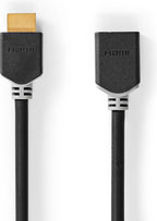 Nedis High Speed ​​HDMI-Kabel met Ethernet - HDMI Connector - HDMI Output - 4K@60Hz - ARC - 18 Gbps - 1.00 m - Rond - PVC - Antraciet - Doos - afbeelding 3