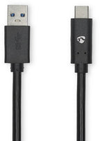 USB 3.1-Kabel | Type-Câ„¢ Male - A Male | 1,0 m | Zwart - afbeelding 3