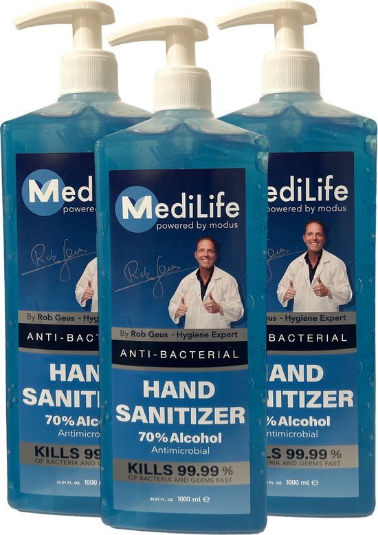 MediLife powered by Modus Reinigingsmiddel 1000ml – 3 stuks - afbeelding 1