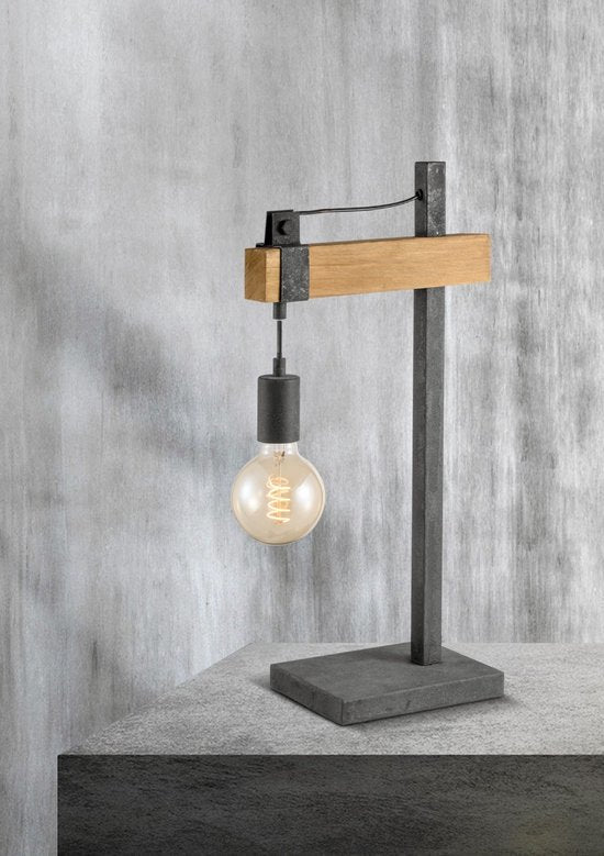 Home sweet home tafellamp Denton - hout - afbeelding 4
