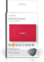 Nedis Hardeschijfbehuizing | 2.5 " | SATA III 6 Gb/s | USB 3.2 Gen1 | USB Type-A | Aluminium / Kunststof - afbeelding 5