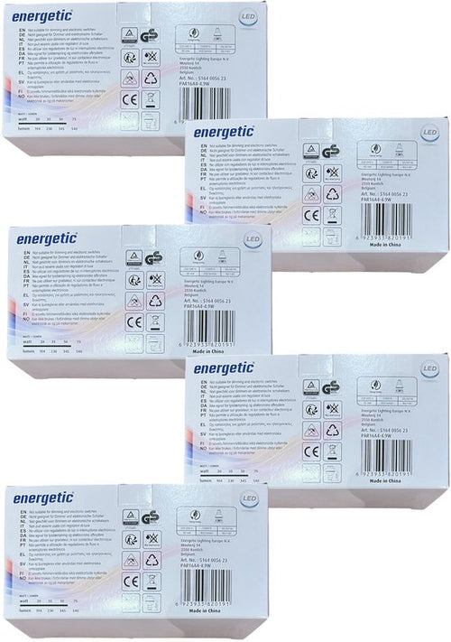 15 stuks Energetic Spot GU10 4,9 W (64 W) Helder Wit (4000 K) - afbeelding 2