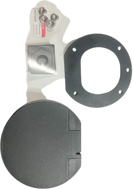 Scame Opbouw Cover voor Laadpaal , Type 2 Wandcontactdoos Klepje, EV klep, 200.23260CR met Rubber , Boutjes en sticker voor diversen laadpalen - afbeelding 10