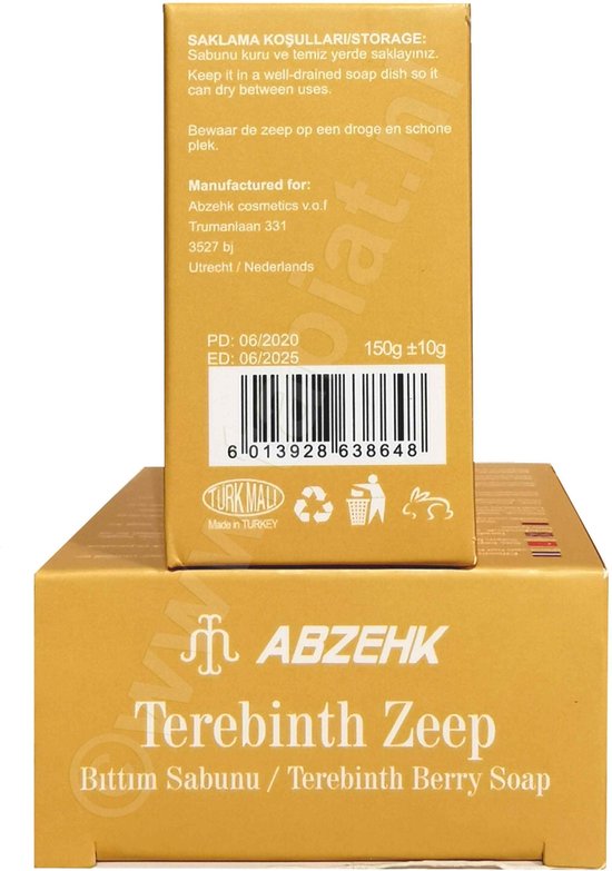 Abzehk Terebinth Berry Soap 100% Handgemaakt - afbeelding 3