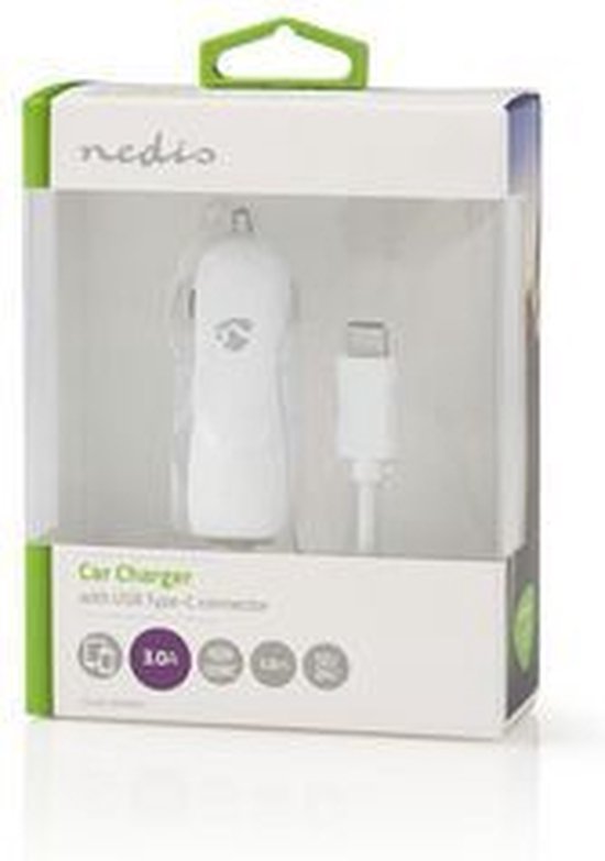 Nedis - W - 1x 3.0 A - Outputs: 1 - USB-C Kabel - m - Single Voltage Output - afbeelding 18