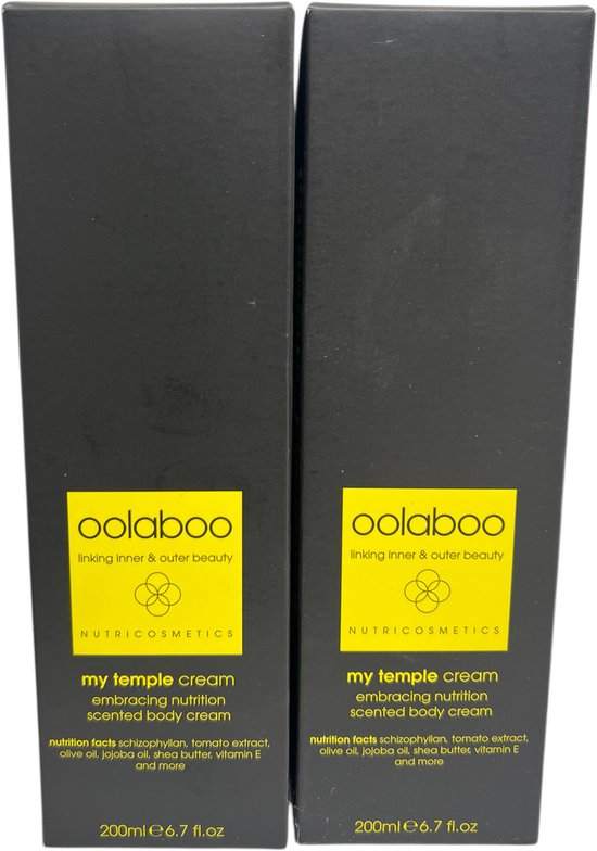 2 x Oolaboo My Temple Cream 200 ml / Scented Body Cream - afbeelding 2