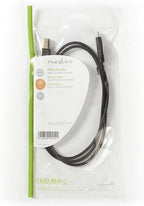 Nedis USB-Kabel - USB 2.0 - USB-C Male - USB-B Male - 480 Mbps - OTG - Vernikkeld - 1.00 m - Rond - PVC - Zwart - Envelop - afbeelding 2