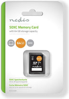 Nedis Geheugenkaart - SDXC - 64 GB - Schrijfsnelheid: 80 MB/s - Leessnelheid: 45 MB/s - UHS-I - afbeelding 2