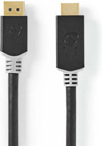 Nedis DisplayPort-Kabel - DisplayPort Male - HDMI Connector - 4K@60Hz - Verguld - 2.00 m - Rond - PVC - Antraciet - Window Box - afbeelding 7