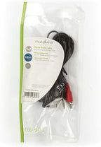Nedis Stereo-Audiokabel - 3,5 Male - 2x RCA Male - Vernikkeld - m - Rond - Zwart - Label - afbeelding 3