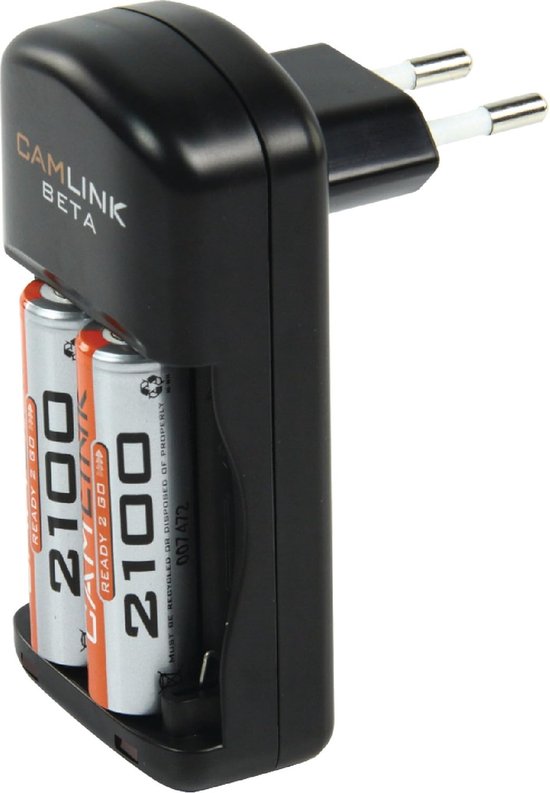 Camlink Beta Ready 2 Go Batterij oplader inclusief 2xAA batterijen - afbeelding 2