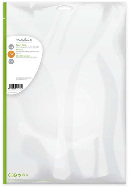 Nedis electriciteitssnoer m Netstekker type C13 - afbeelding 99