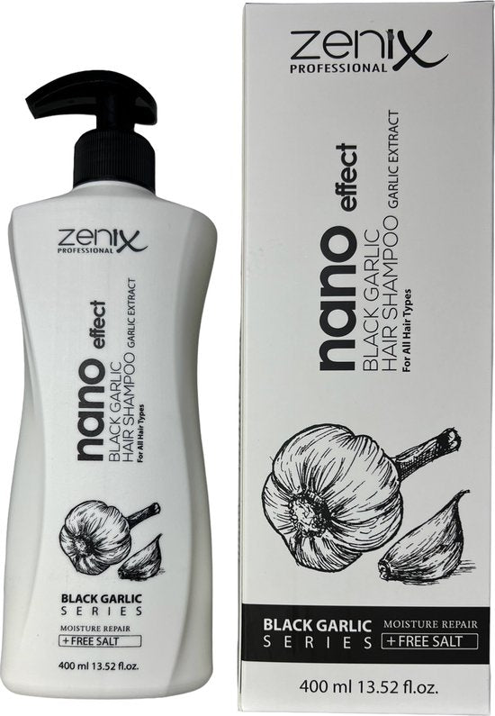 Zenix Black Garlic Shampoo 400 ml met Pomp - afbeelding 1