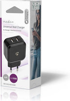 Wandoplader | 4,8 A | 2 uitgangen | USB-A | - afbeelding 3