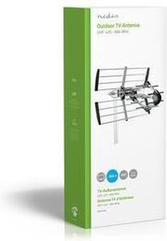 Nedis Buitenantenne - UHF - Ontvangstbereik: ≥50 km - LTE700 - Versterking: 14 dB - 75 Ohm - Antenne lengte: 841 mm - ABS / Aluminium - afbeelding 8