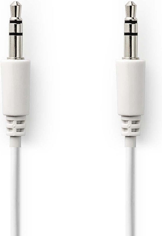 Nedis Stereo-Audiokabel - 3,5 mm Male - 3,5 mm Male - Vernikkeld - 3.00 m - Rond - Wit - Polybag - afbeelding 3