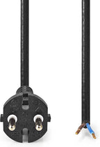 Nedis Stroomkabel voor Stofzuiger - m - Type-F (CEE 7/7) - 250 V AC - 16 A - Zwart - PVC - afbeelding 1
