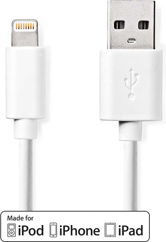 Nedis Lightning naar USB kabel - zwart - meter - afbeelding 38