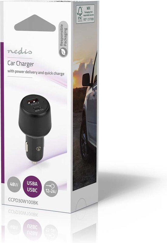 Nedis Autolader - W - A - Outputs: - Voltage - afbeelding 71