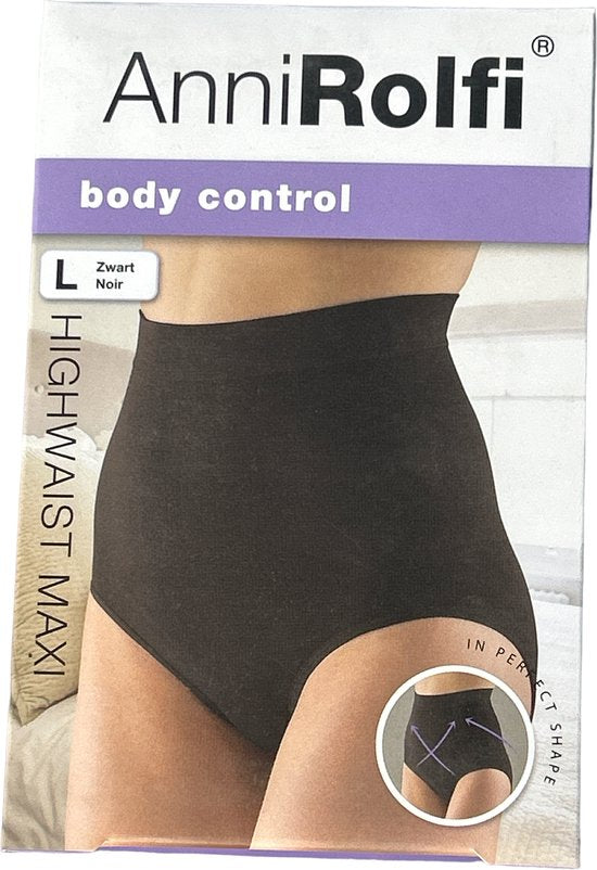 Anni Rolfi body control Highwaist Maxi Slip Zwart L - afbeelding 1