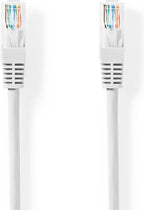 Nedis CAT5e-Kabel - U/UTP - RJ45 Male - RJ45 Male - 20.0 m - Rond - PVC - Wit - Label - afbeelding 1