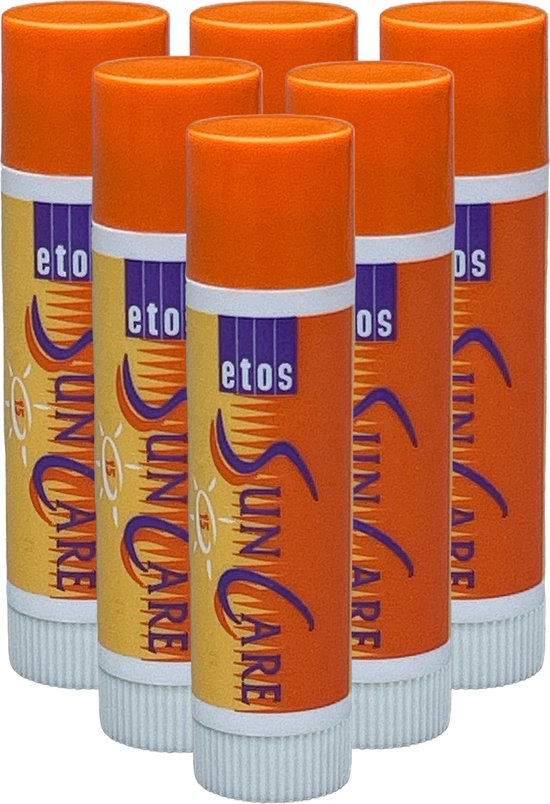 Etos Sun Care Lippenbalsem factor 15 - 6 gr - 6 stuks - afbeelding 1