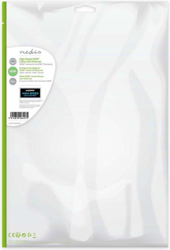 High Speed met Ethernet | HDMI™ Connector | HDMI™ Connector | | | m | | | Zwart | - afbeelding 34