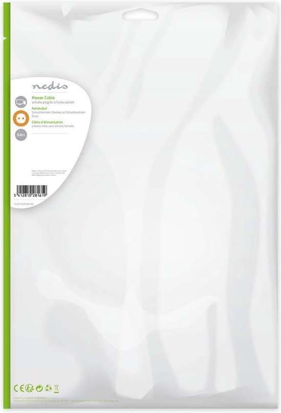 Nedis electriciteitssnoer Zwart m Netstekker type E CEE7/4 - afbeelding 13