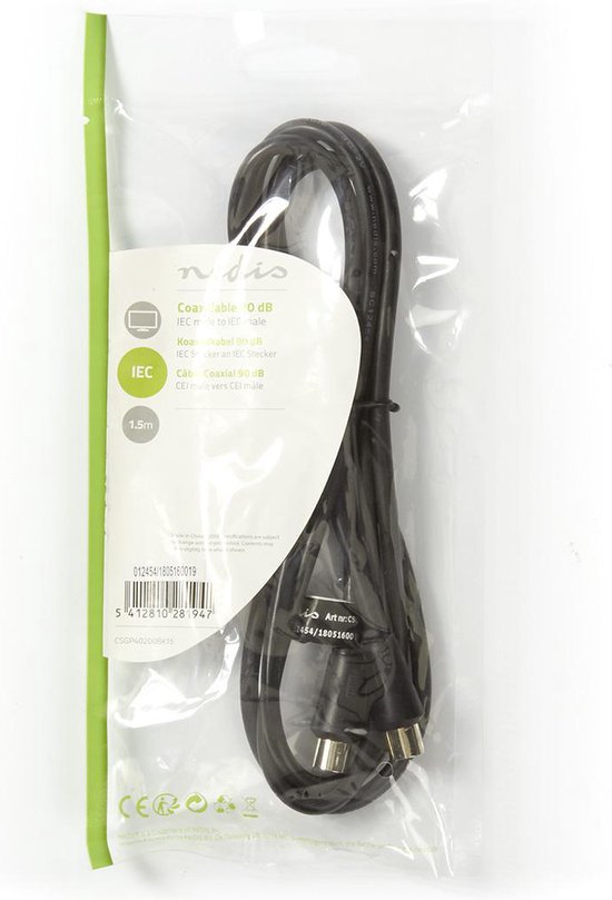 Nedis Coaxkabel 90 Db Iec (coax) Male - Iec (coax) M - afbeelding 10
