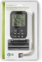Nedis Vleesthermometer - Alarm / Draadloos / Temperatuurinstelling / Timer - LCD-Scherm - 0 - 250 °C - Zwart - afbeelding 12