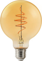 Nordlux G95-lichtbron-smart-filament-E27-gold-deco spiral-2200K - afbeelding 2