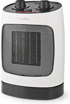 Nedis Keramische PTC-Ventilatorkachel - 1000 / 2000 W - 2 Verwarmingsmodi - Instelbare thermostaat - Draait automatisch - Oververhittingsbeveiliging - Omvalpreventie - afbeelding 9