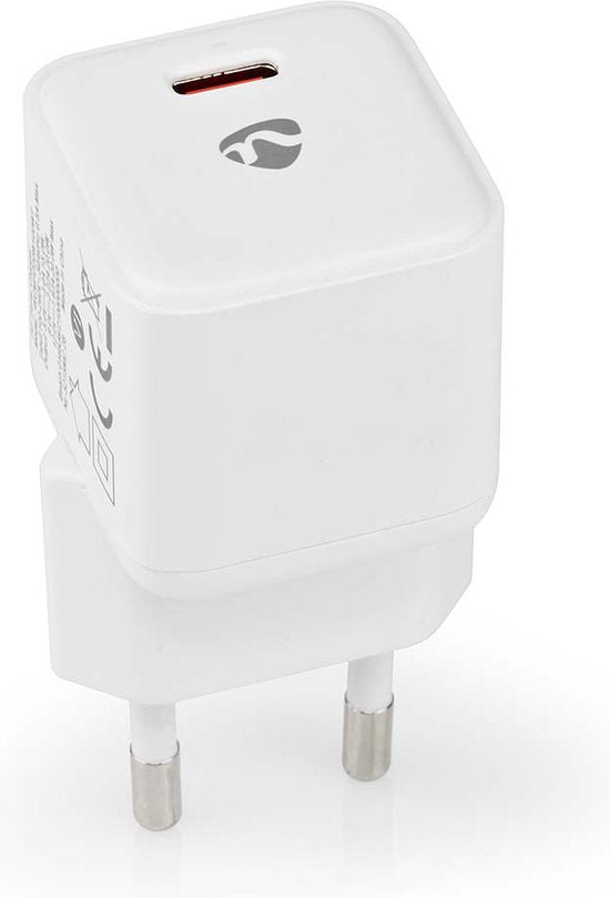 Nedis Oplader - 20 W - PD3.0 20W - 1.67 / 2.22 / 3.0 A - Outputs: 1 - USB-C - Automatische Voltage Selectie - Wit - afbeelding 9