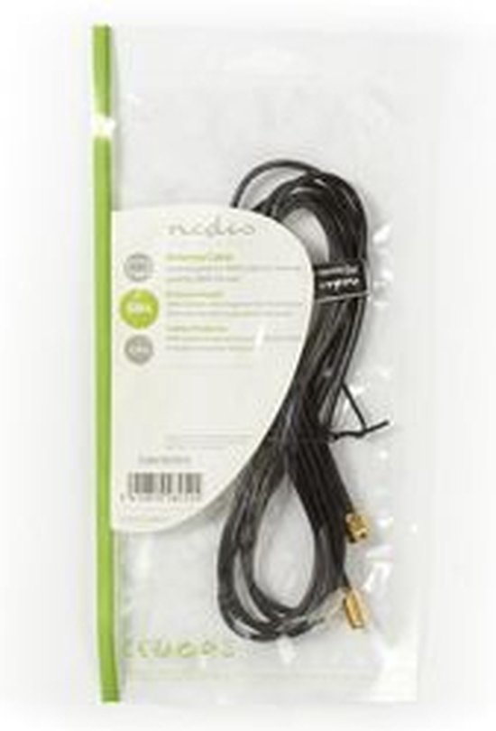 Antennekabel | SMA Male (Omgekeerde Polariteit) - SMA Female (Omgekeerde Polariteit) | m | Zwart - afbeelding 14