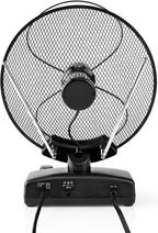 Nedis Binnenantenne - Actief - FM / UHF / VHF - Ontvangstbereik: 0-25 km - LTE800 - Versterking: 36 dB - Versterkingsregelaar - ABS - Zwart - afbeelding 3