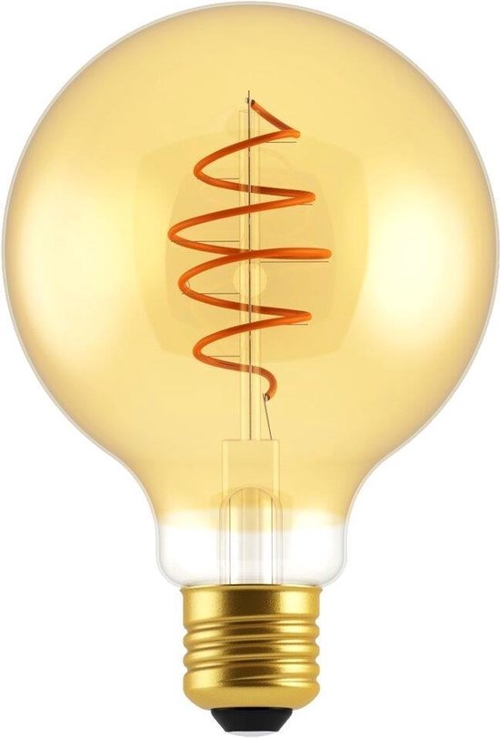 Nordlux 2080182758 LED-lamp Energielabel A (A++ - E) E27 Bol 5 W Goud (Ø x l) 95 mm x 140 mm Dimbaar 1 stuk(s) - afbeelding 1